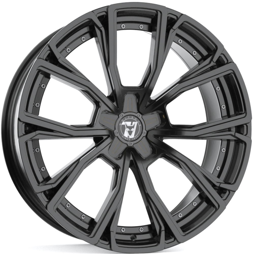 8.5x18 Wolfrace 71 Matrix Black Edition Gloss Raven Black Edition Alloy