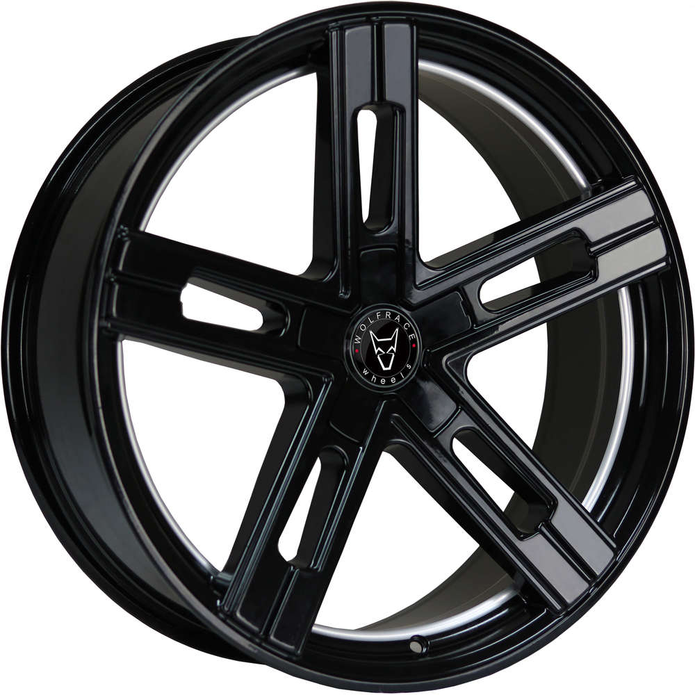 8.5x18 Wolfrace Eurosport Stuttgart Ultra Concave Gloss Black Undercut