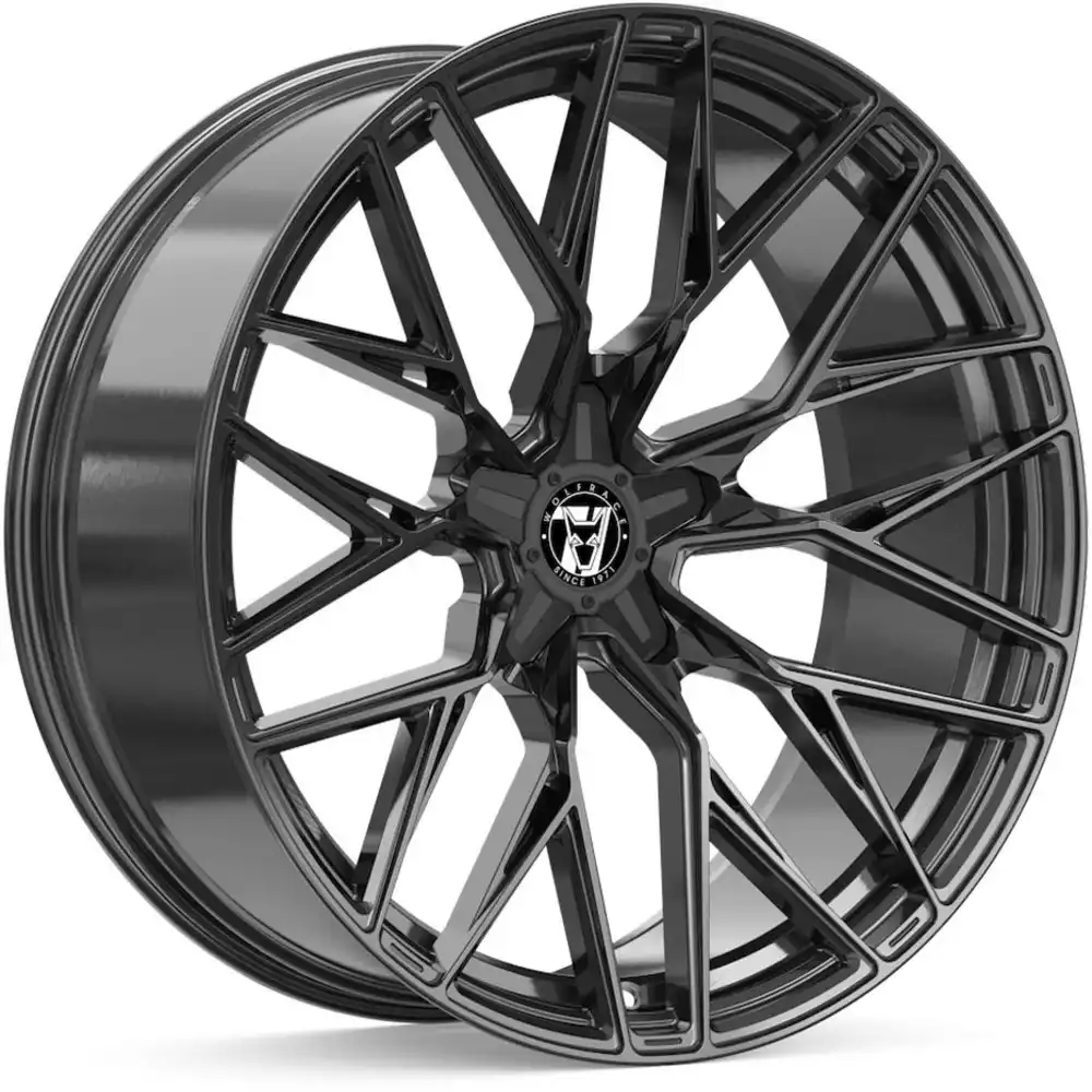 8.5x20 Wolfrace 71 Wolfsburg GTR Black Edition Gloss Raven Black