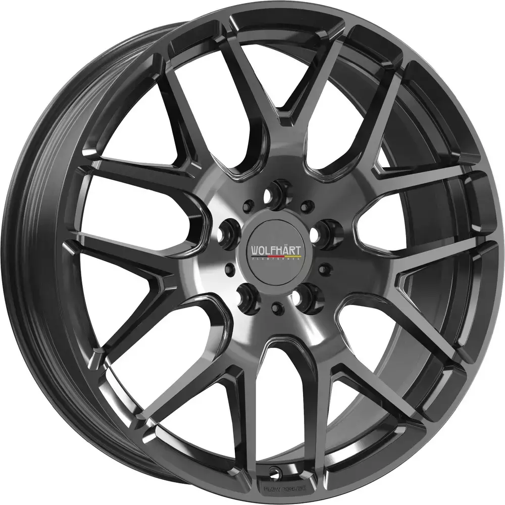 8.5x19 Wolfhart Flowformed Munich 3 Gloss Black
