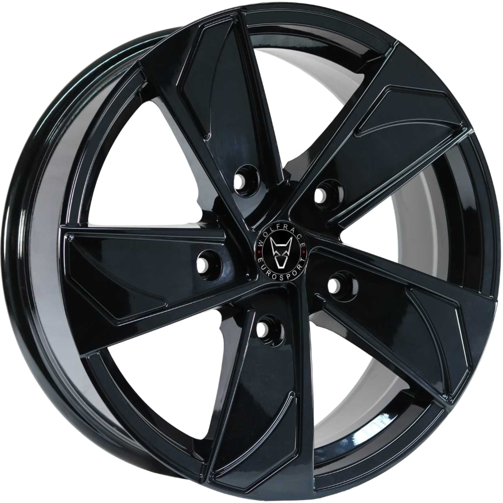 8x18 Wolfrace Eurosport Ad5t Gloss Black Alloy Wheels, Alloy Wheels and