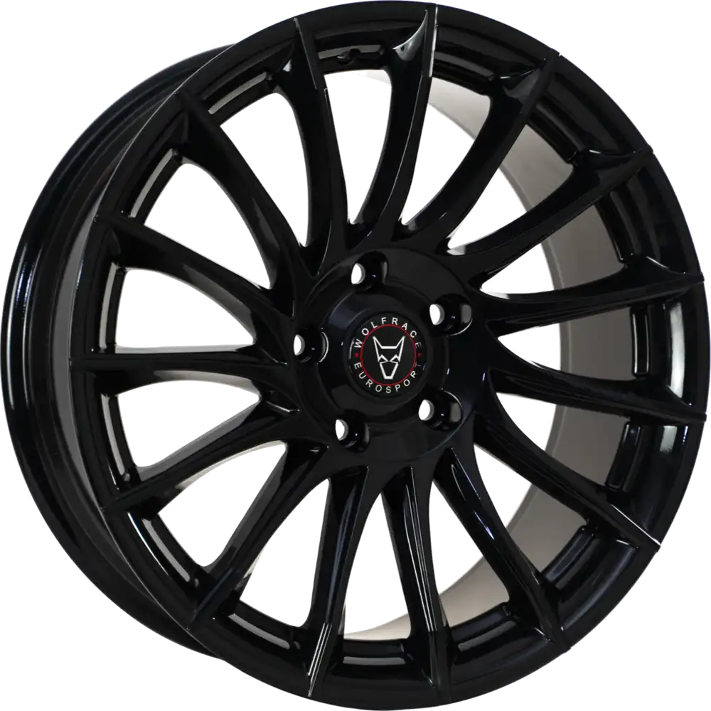 8.5x18 Wolfrace Eurosport Aero Gloss Black