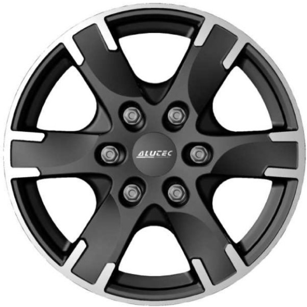 7x16 Alutec Titan Diamond Black Polished Alloy Wheels 