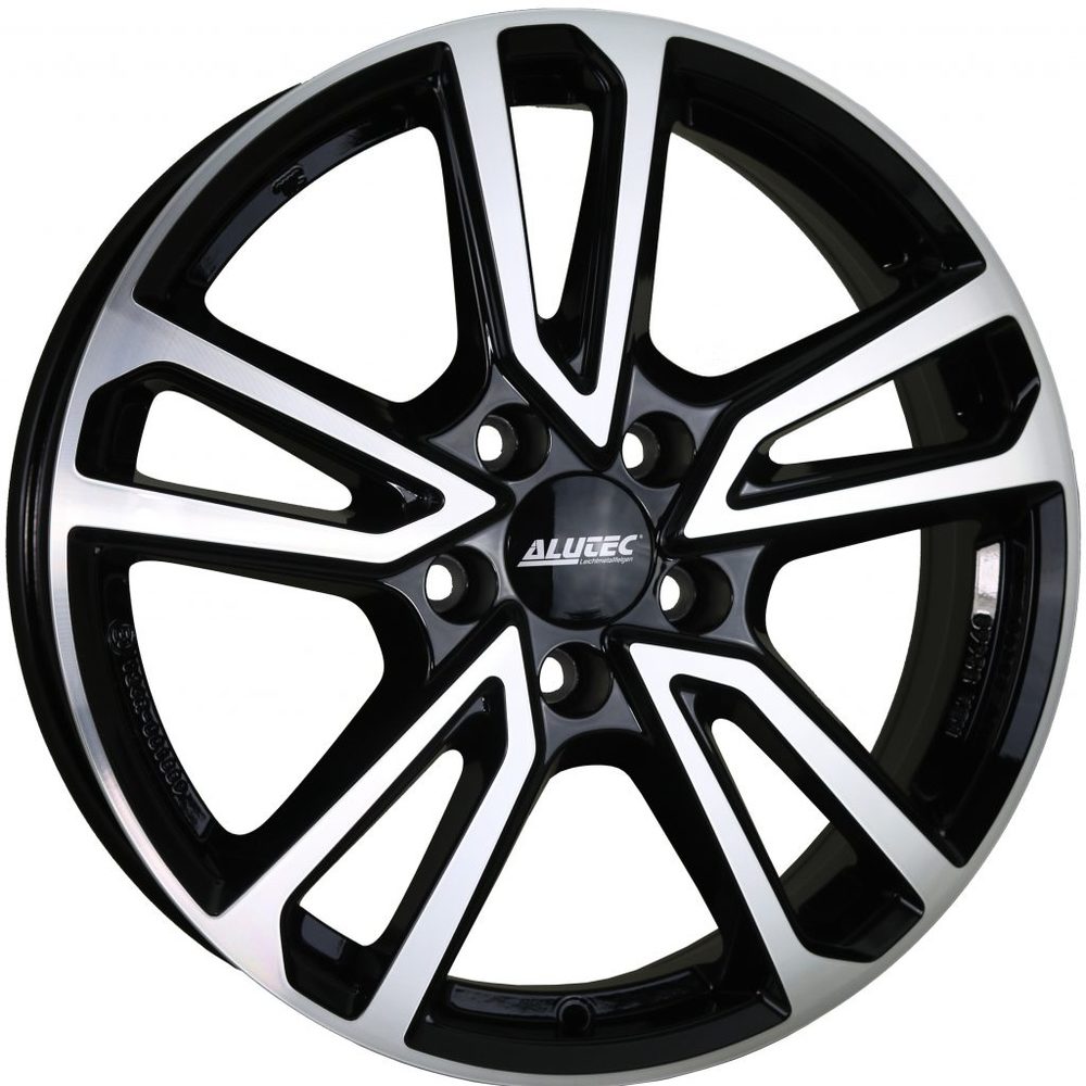 8x18 Alutec Tormenta Diamond Black Front Polished Alloy Wheels Alloy