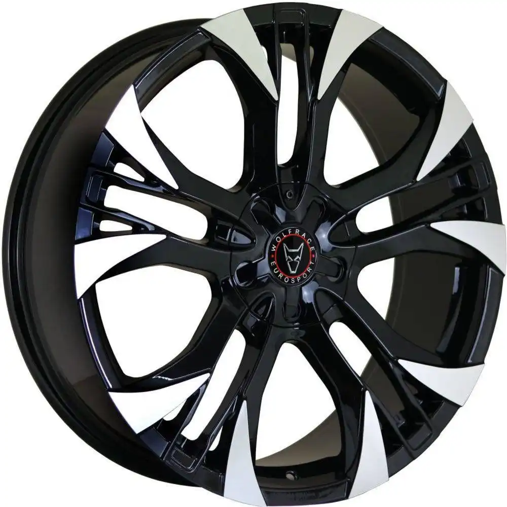 8.5x19 Wolfrace Eurosport Assassin GT2 Gloss Black Polished