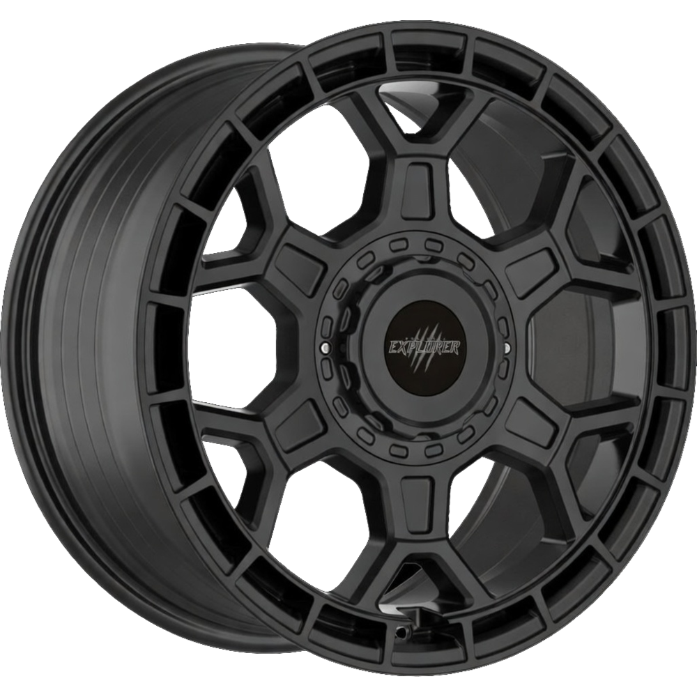 8x17 Wolfrace Explorer Black Wolf One Gloss Black