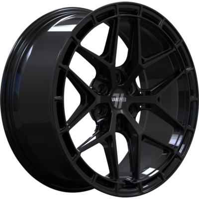 Wolfrace Vanspeed Vortex Gloss Raven Black Alloy Wheels