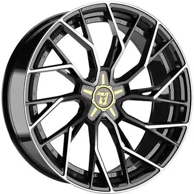 Wolfrace 71 Voodoo 50th Anniversary Gloss Raven Black Polished Alloy Wheels Image