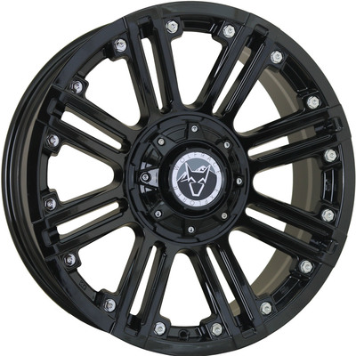 9x20 Wolfrace Explorer Amazon Gloss Black Chrome Rivets Alloy Wheels Image