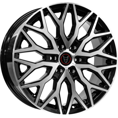 Wolfrace Eurosport Wolfsburg Super 6 Gloss Black Polished Alloy Wheels