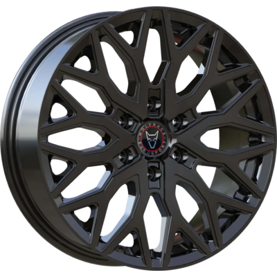 7.5x18 Wolfrace Eurosport Wolfsburg Super 6 Gloss Black Alloy Wheels for Cars
