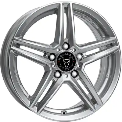 8x18 Wolfrace Eurosport TUV M10 Polar Silver Alloy Wheels Image