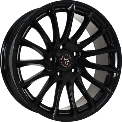 8.5x18 Wolfrace Eurosport Aero Gloss Black Alloy Wheels Image