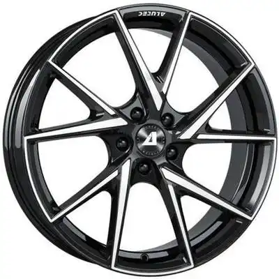 8.5x18 Alutec ADX.01 Diamond Black Polished Alloy Wheels Image