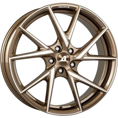 8.5x18 Alutec Adx.01 Metallic Bronze Polished Alloy Wheels