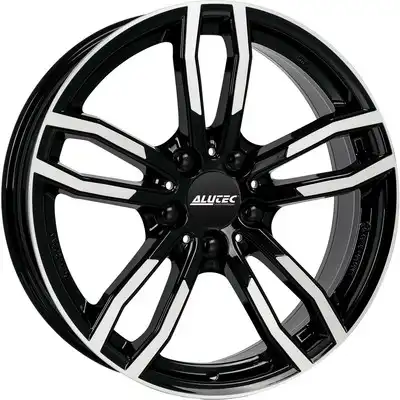 Alutec Drive Diamond Black Front Polished Alloy Wheels Image
