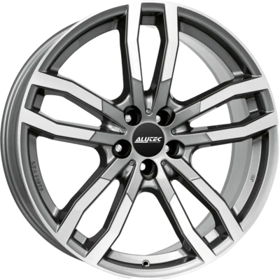 9.5x21 Alutec Drivex Gunmetal Polished Alloy Wheels