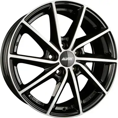 6x16 Alutec Singa Diamond Black Front Polished Alloy Wheels Image