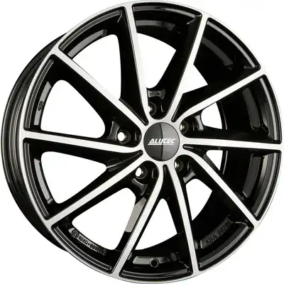 6.5x16 Alutec Singa Diamond Black Polished Alloy Wheels Image