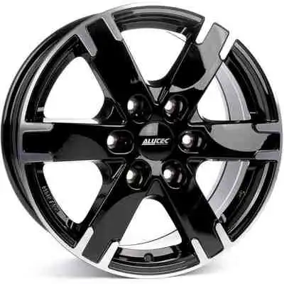 7x16 Alutec Titan Diamond Black Front Polished Alloy Wheels Image
