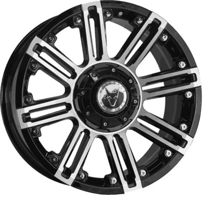 9x18 Wolfrace Explorer Amazon Gloss Black Polished Alloy Wheels Image