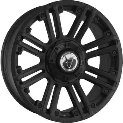 9x18 Wolfrace Explorer Amazon Matt Black Black Rivets Alloy Wheels Image