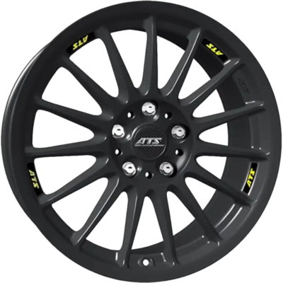 7x17 ATS Streetrallye Racing Black Alloy Wheels
