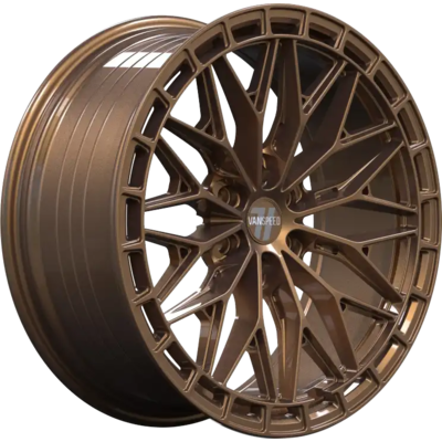 8.5x19 Wolfrace Vanspeed Bayern V7 Royal Bronze Alloy Wheels