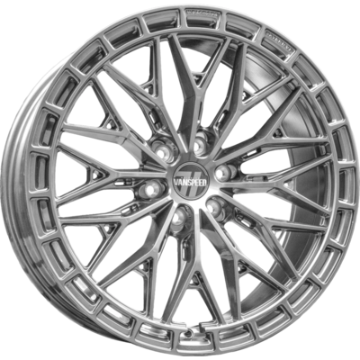 8.5x21 Wolfrace Vanspeed Bayern V7 Carbon Chrome Alloy Wheels