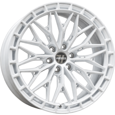 8.5x20 Wolfrace Vanspeed Bayern V7 Ghost White Alloy Wheels