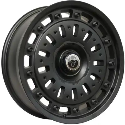 Wolfrace Explorer Explore 2 Matt Black Rivets Alloy Wheels Image