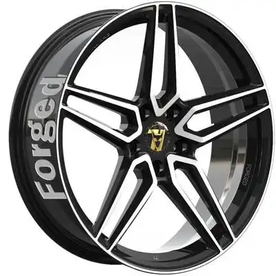 Wolfrace 71 Forged Edition Talon Forged Gloss Raven Black Polished Alloy Wheels Image