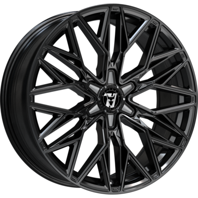 Wolfrace 71 Wolfsburg GT6 Gloss Raven Black Alloy Wheels for Cars