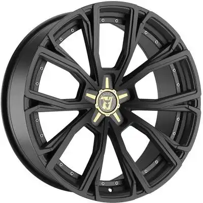 8.5x18 Wolfrace 71 Matrix 50th Anniversary Satin Raven Black Alloy Wheels Image