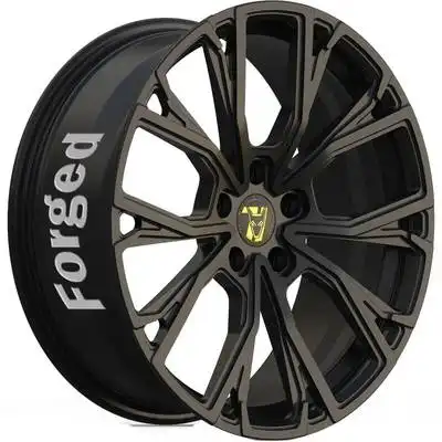 8x19 Wolfrace 71 Forged Edition Matrix Forged Satin Raven Black Alloy Wheels Image