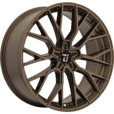 9.5x22 Wolfrace 71 Munich GTR Racing Bronze Alloy Wheels