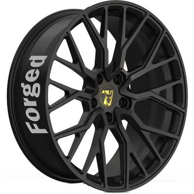 11.5x20 Wolfrace 71 Forged Edition Munich GTR Forged Satin Raven Black Alloy Wheels Image