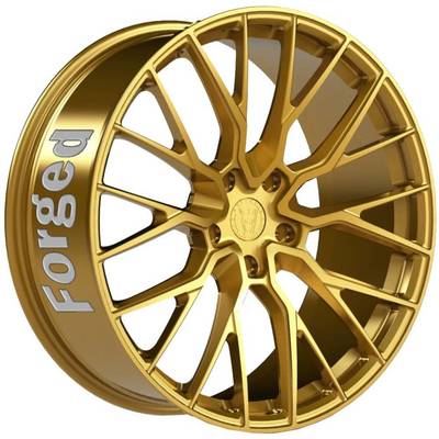 Wolfrace 71 Forged Edition Munich GTR Forged Anniversary Gold Alloy Wheels Image