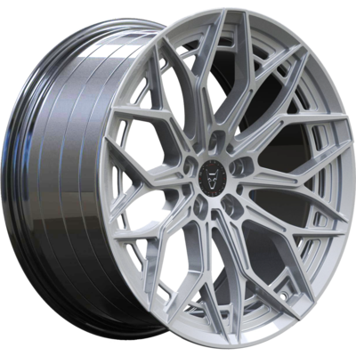 Large 8x18 Wolfrace Vanspeed Maverick Royal Silver