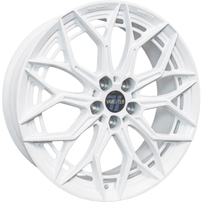 8x20 Wolfrace Vanspeed Maverick Ghost White Alloy Wheels