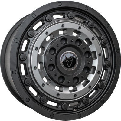 8x18 Wolfrace Explorer Overland 2 Matt Black Gunmetal Alloy Wheels