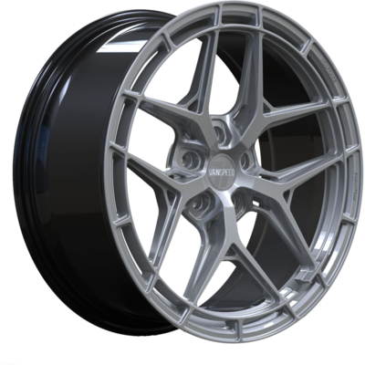 Large 8.5x20 Wolfrace Vanspeed Phantom Royal Silver