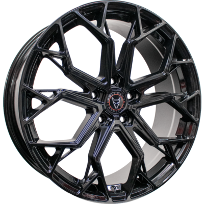 7.5x18 Wolfrace Eurosport Roadstar Gloss Black Alloy Wheels