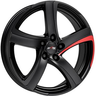 Alutec Shark Racing Black Pad Red Alloy Wheels Image