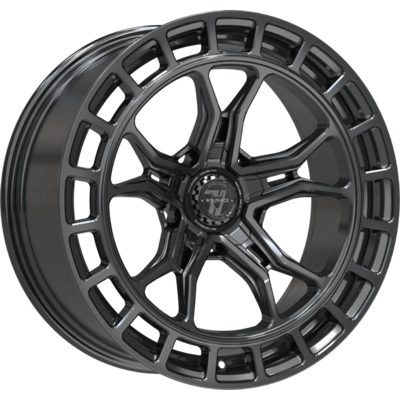 9.5x22 Wolfrace 71 Spartan Allroad Gloss Raven Black Alloy Wheels