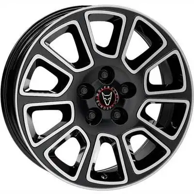 Large 6.5x16 Wolfrace Eurosport TUV Transporter 2 Diamond Black Polished