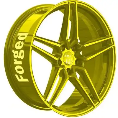 8x19 Wolfrace 71 Forged Edition Talon Forged Anniversary Gold Alloy Wheels Image