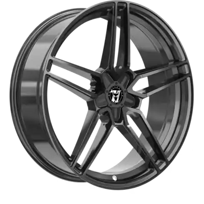 Large 8.5x18 Wolfrace 71 Talon Black Edition Gloss Raven Black