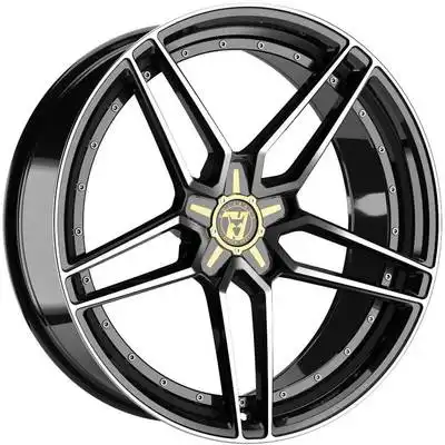 Wolfrace 71 Talon 50th Anniversary Gloss Raven Black Polished Alloy Wheels Image