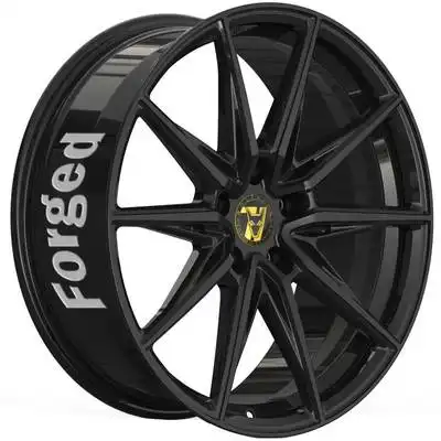 9.5x24 Wolfrace 71 Forged Edition Urban Racer Forged Gloss Raven Black Alloy Wheels Image